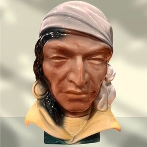 Vintage 1950s Royal Copley Pirate Head
Vase Wall Pocket.